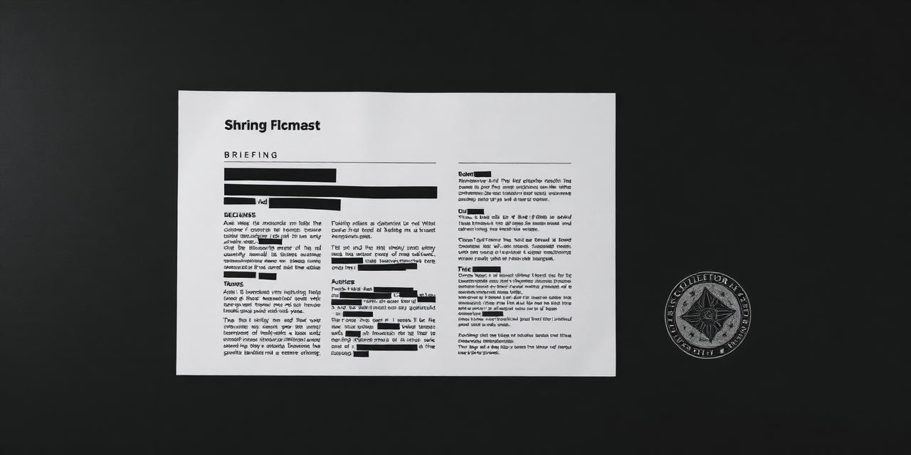 Redacted briefing document fragment
